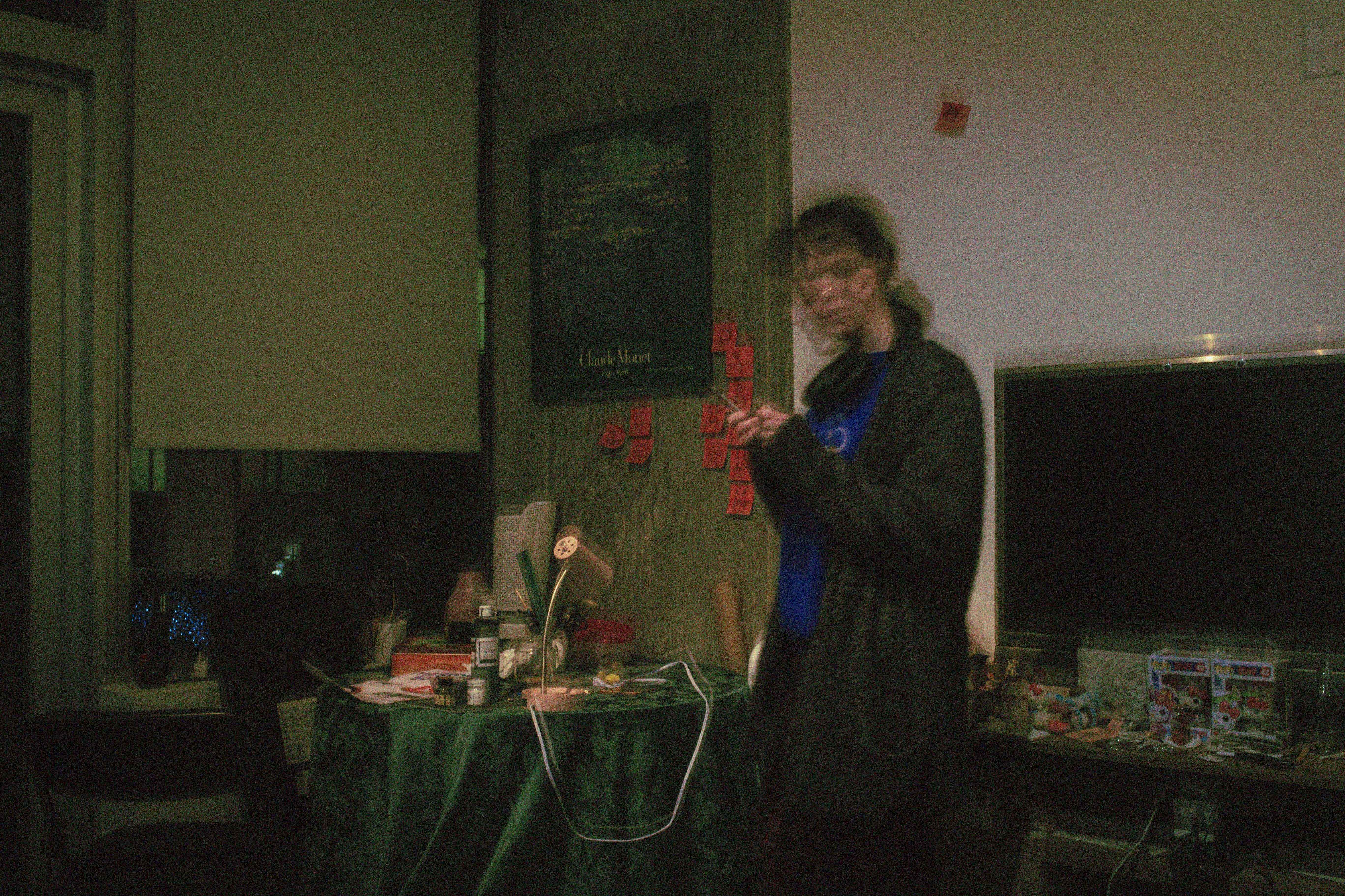 our roomate at the time, Zof, took this photo